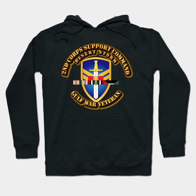 2nd Corps Support Command w DS SVC Ribbons Hoodie by twix123844